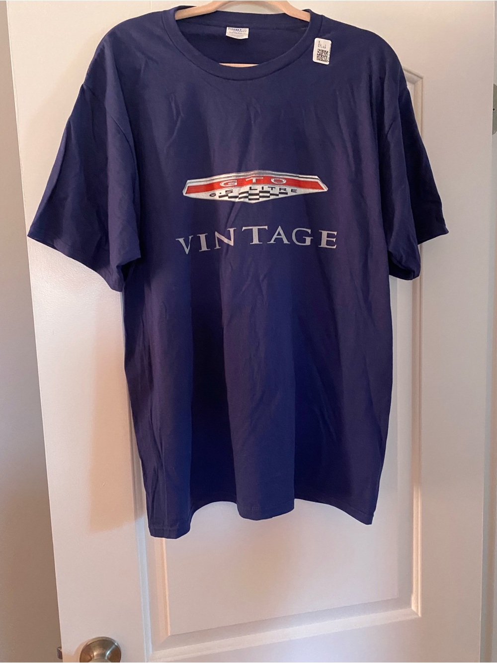 Vintage Graphic Tee - Navy Blue